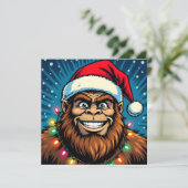 Lustiger Bigfoot Sasquatch Yeti Weihnachten (Stehend Vorderseite)
