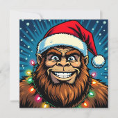 Lustiger Bigfoot Sasquatch Yeti Weihnachten (Vorderseite)