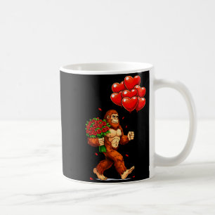 Lustiger Bigfoot Valentinstag Liebesherzen Sasquat Kaffeetasse