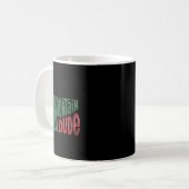 Lustiger Bigfoot-Wanderberg-Typ-Design Kaffeetasse (Vorderseite Links)