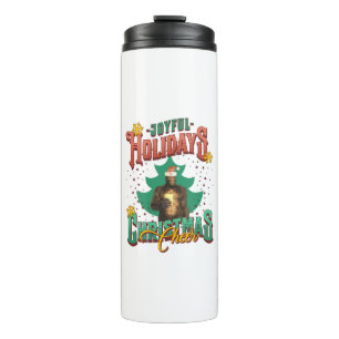 Lustiger Bigfoot-Weihnachtsgruß-Feiertag Thermosbecher