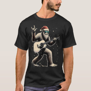 Lustiger Bigfoot Weihnachtsmann Hut Weihnachten Bi T-Shirt