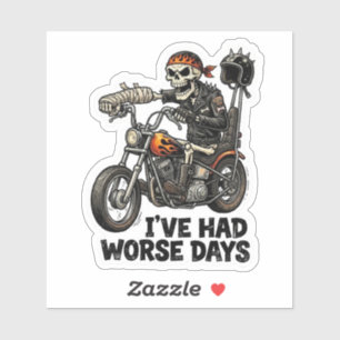 Lustiger Biker Aufkleber - Road Reaper Death Tarot