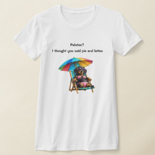 Lustiger Bikini-Dachshund T-Shirt (Ablage )