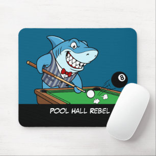 Lustiger Billard-Fanatiker Cooler Rebell Poolhall- Mousepad