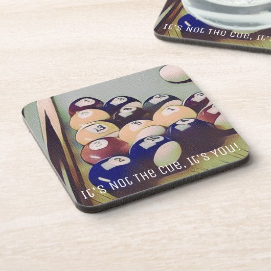 Lustiger Billard-Pool-Spiel-Raum-Untersetzer Getränkeuntersetzer (Linke Seite)