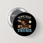 Lustiger Billard-Sport Button (Vorne & Hinten)