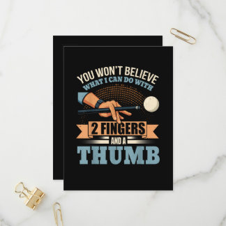 Lustiger Billardpool Einladungspostkarte