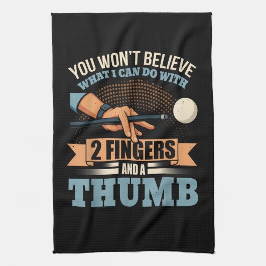 Lustiger Billardpool Geschirrtuch (Vertikal)