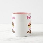 Lustiger Bioengineer Zweifarbige Tasse (Mittel)