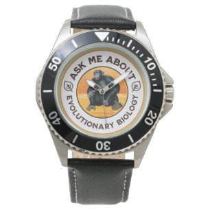 Lustiger Biologie-Lehrer Evolution Humor Geschenk Armbanduhr
