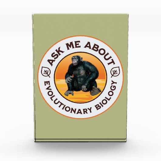 Lustiger Biologie-Lehrer Evolution Humor Geschenk Fotoblock (Vorderseite)
