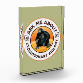 Lustiger Biologie-Lehrer Evolution Humor Geschenk Fotoblock (Links)