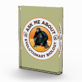Lustiger Biologie-Lehrer Evolution Humor Geschenk Fotoblock (Rechts)