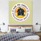 Lustiger Biologie-Lehrer Evolution Humor Geschenk Leinwanddruck (Insitu (Schlafzimmer))