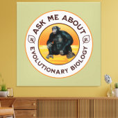 Lustiger Biologie-Lehrer Evolution Humor Geschenk Leinwanddruck (Insitu (Wohnzimmer))