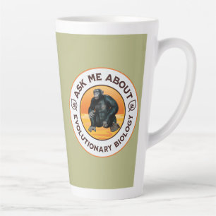Lustiger Biologie-Lehrer Evolution Humor Geschenk Milchtasse