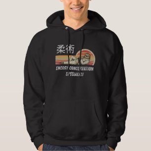 Lustiger BJJ Faultier: Spezialist für Energieeinsp Hoodie