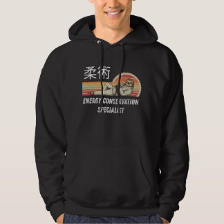 Lustiger BJJ Faultier: Spezialist für Energieeinsp Hoodie