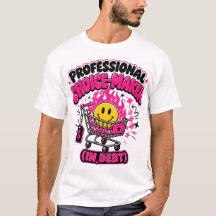 Lustiger Black Friday Shopping Feuer Einkaufswagen T-Shirt