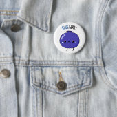 Lustiger Blaubeer-Wortwitz Button (Beispiel)