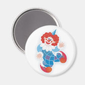 lustiger blauer Clown Magnet (Vorderseite/Rückseite)