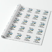 Lustiger Blauer Hai Geschenkpapier (Ungerollt)