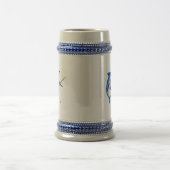 Lustiger Blauer Marlin-Angelfisch Bierglas (Mittel)