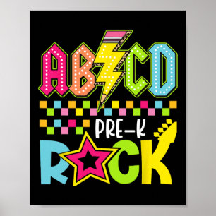 Lustiger Blitz Zurück Zur Schule Vor K Rock Kind Poster