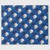 Lustiger Blökenhumbug-WeihnachtsCartoon Geschenkpapier (Flach)