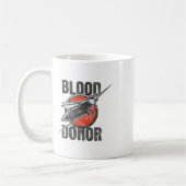 Lustiger Blutspender Kaffeetasse (Links)