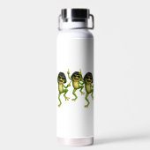 Lustiger Bob-Frisur-Frosch-Meme-Geschenk-Wasserfla Trinkflasche (Rückseite)