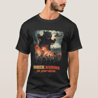 Lustiger Bober Bobr Bóbr Biber Kurwa Meme Lustiger T-Shirt