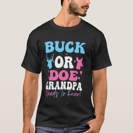 Lustiger Bock oder Hirsch Opa muss das Geschlecht  T-Shirt (Vorderseite)