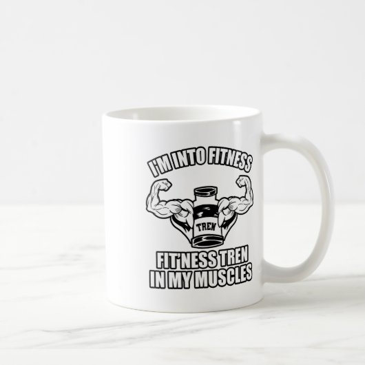 Lustiger Bodybuilder Kaffeetasse (Rechts)