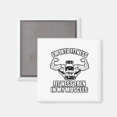 Lustiger Bodybuilder Magnet (Vorderseite/Rückseite)