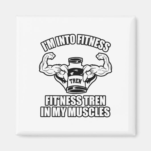 Lustiger Bodybuilder Magnet (Vorne)