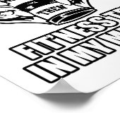 Lustiger Bodybuilder Poster (Ecke)