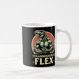 Lustiger Bodybuilder Tyrannosaurus Flex Gym T-rex  Kaffeetasse