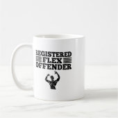 Lustiger Bodybuilding-Workout registrierter Flex-O Kaffeetasse (Links)