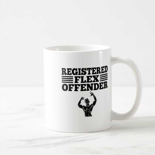 Lustiger Bodybuilding-Workout registrierter Flex-O Kaffeetasse (Rechts)