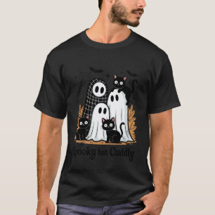 Lustiger Boo-Geist Katzen-Mumie Halloween Süße Hau T-Shirt