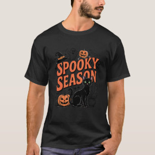 Lustiger Boo-Geist Katzen-Mumie Halloween Süße Hau T-Shirt