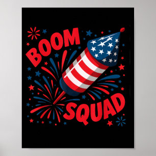 Lustiger Boom-Squad America-Sicherheitsdirektor Poster