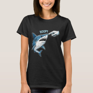 Lustiger Boop-Hai-Meme-Humor-Nase berühren T-Shirt