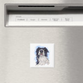 Lustiger Border Collie Cartoon Magnet (In Situ (Geschirrspüler))