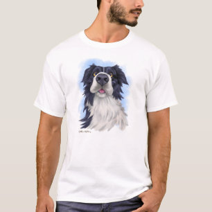 Lustiger Border Collie Cartoon T-Shirt