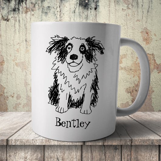 Lustiger Border Collie Kaffeetasse