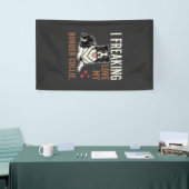 Lustiger Border Collie Liebt Hund Banner (Messeveranstaltung)