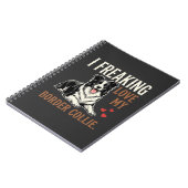 Lustiger Border Collie Liebt Hund Notizblock (Linke Seite)